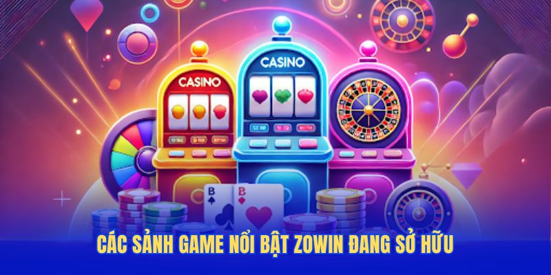 Các sảnh game nổi bật ZOWIN đang sở hữu
